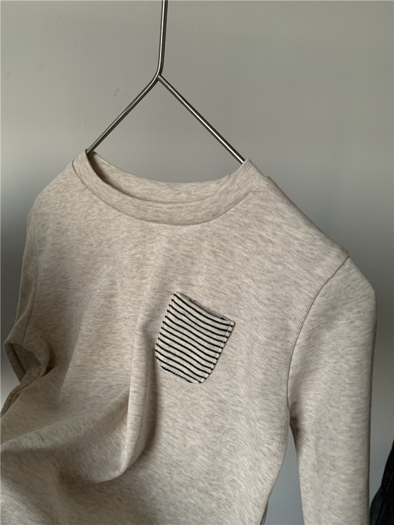 Toddler Striped Colorblock Pocket T-Shirt