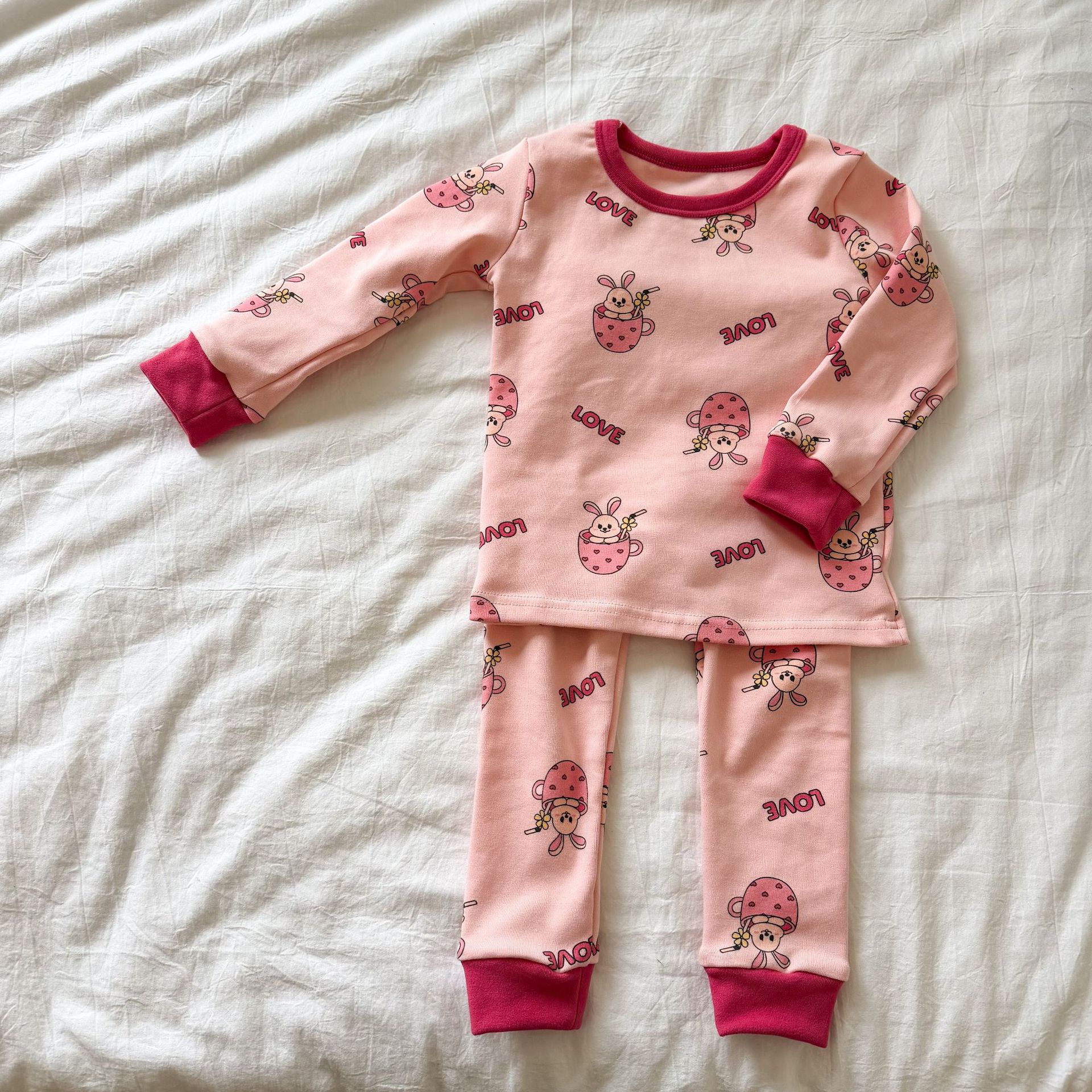 Kids Christmas Bear Rabbit 2-Piece Set