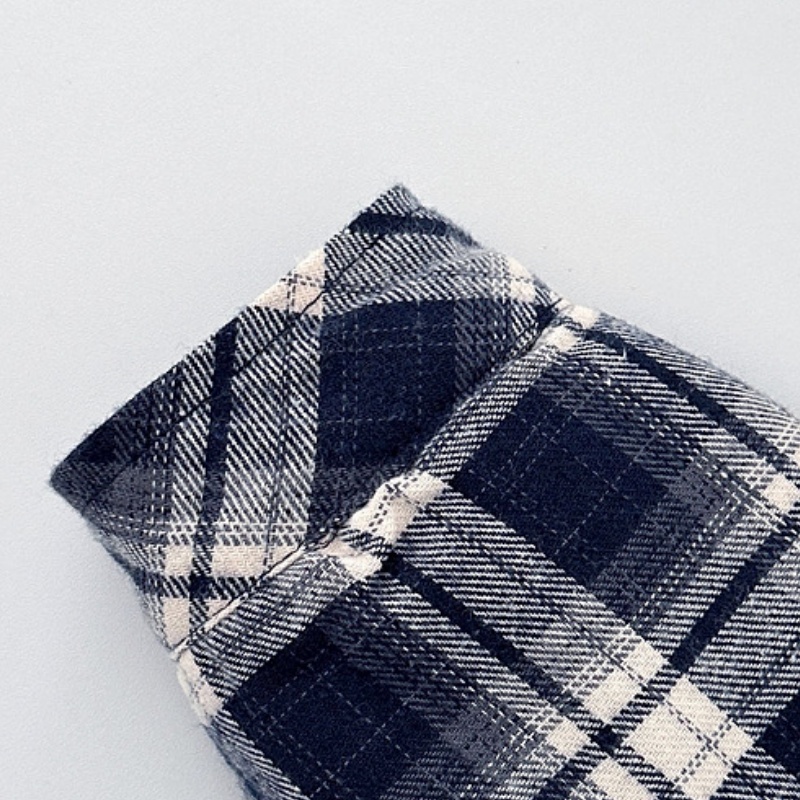 Baby Kids' Boy Plaid Quilted Jacket