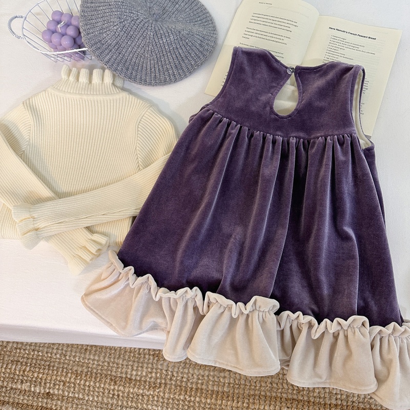 Baby Toddler Girls Sleeveless Lace Vest Dress