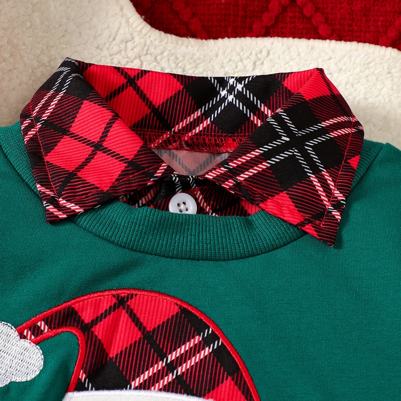 Baby Newborn Christmas False Two-piece Sweater