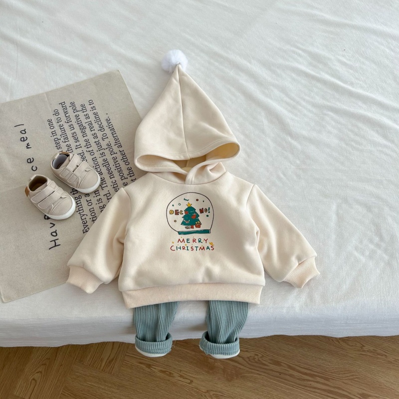 Baby Christmas Padded Hooded Sweatshirt