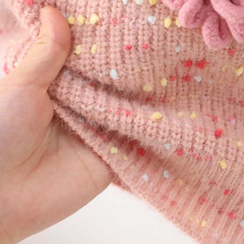 3D Heart Baby Toddler Girl Sweater