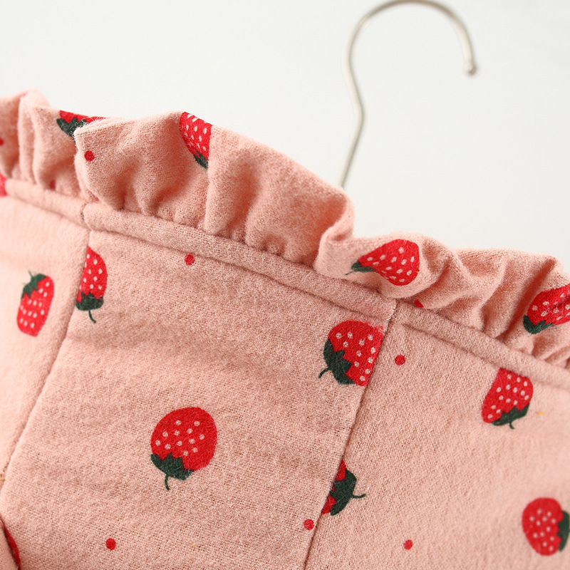Strawberry Print Baby Toddler Girls Cotton  Outwear