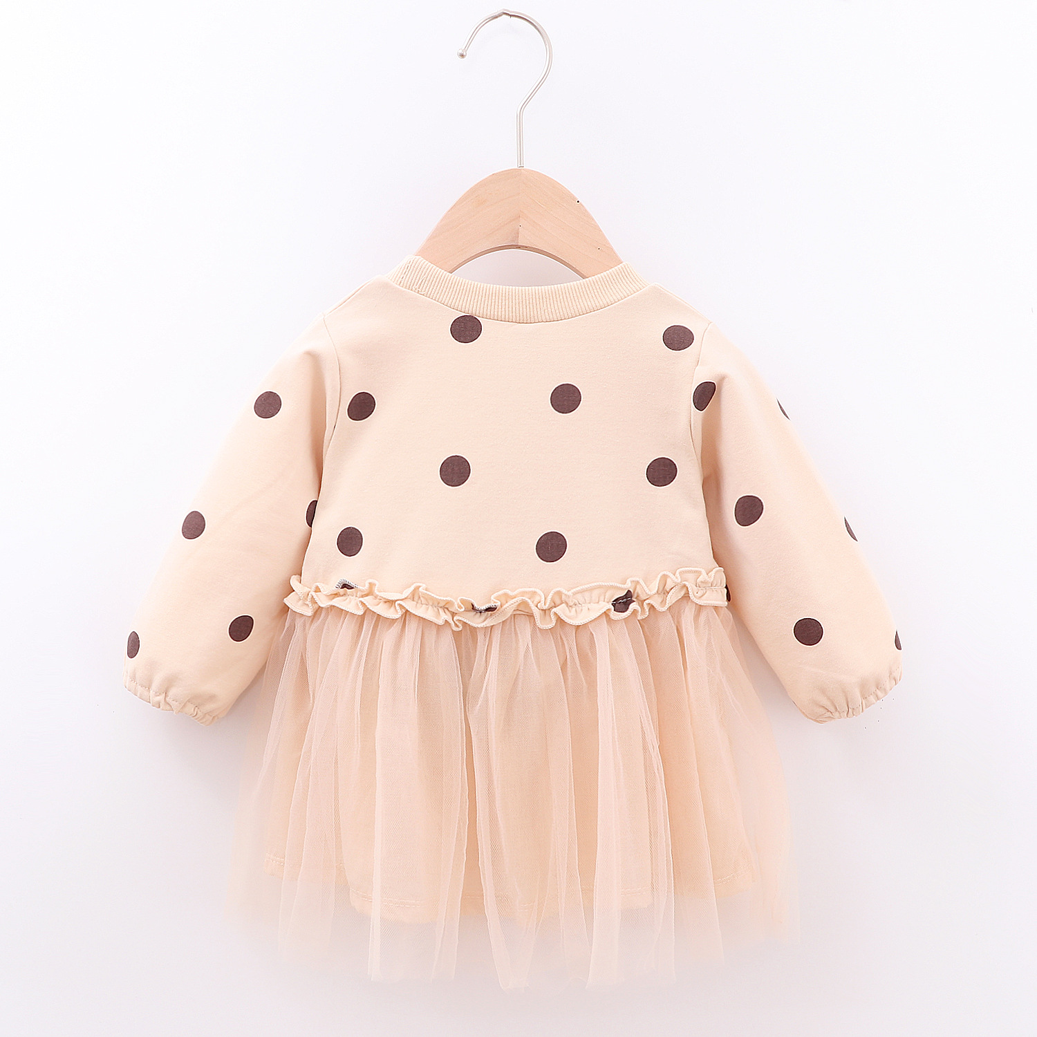 Baby Girls Polka Dot Patchwork Princess Dress