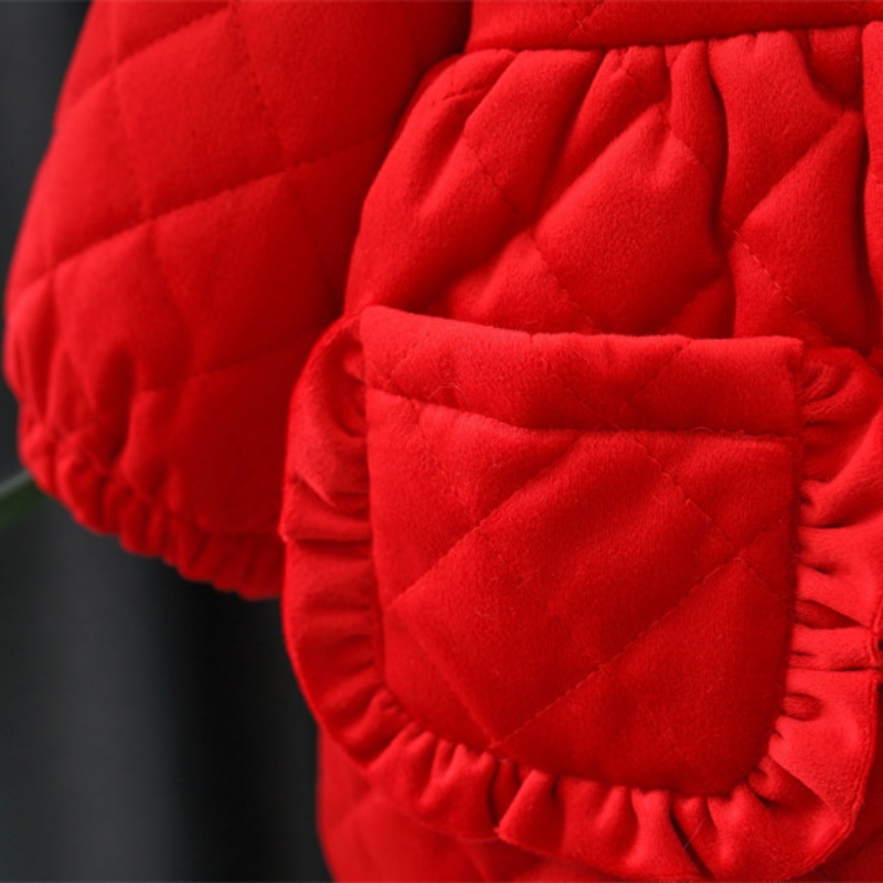 Toddler Girl Rabbit Pendant Padded Hooded Jacket