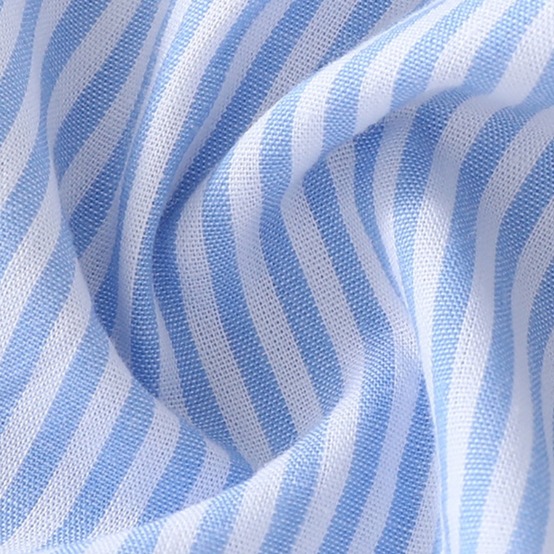 Baby Girl Blue Striped Doll Collar Dress