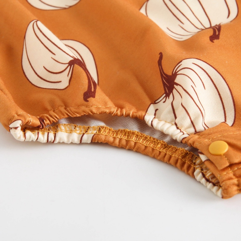 Baby Halloween Pumpkin Print Romper