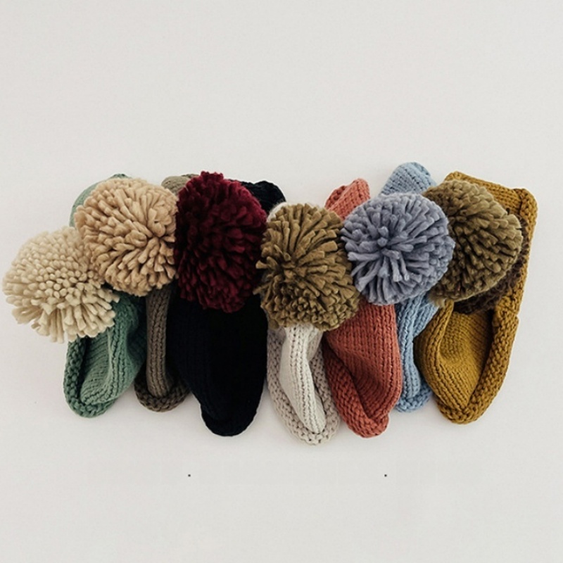 Baby Knit Rolled-Brim Wool Hat