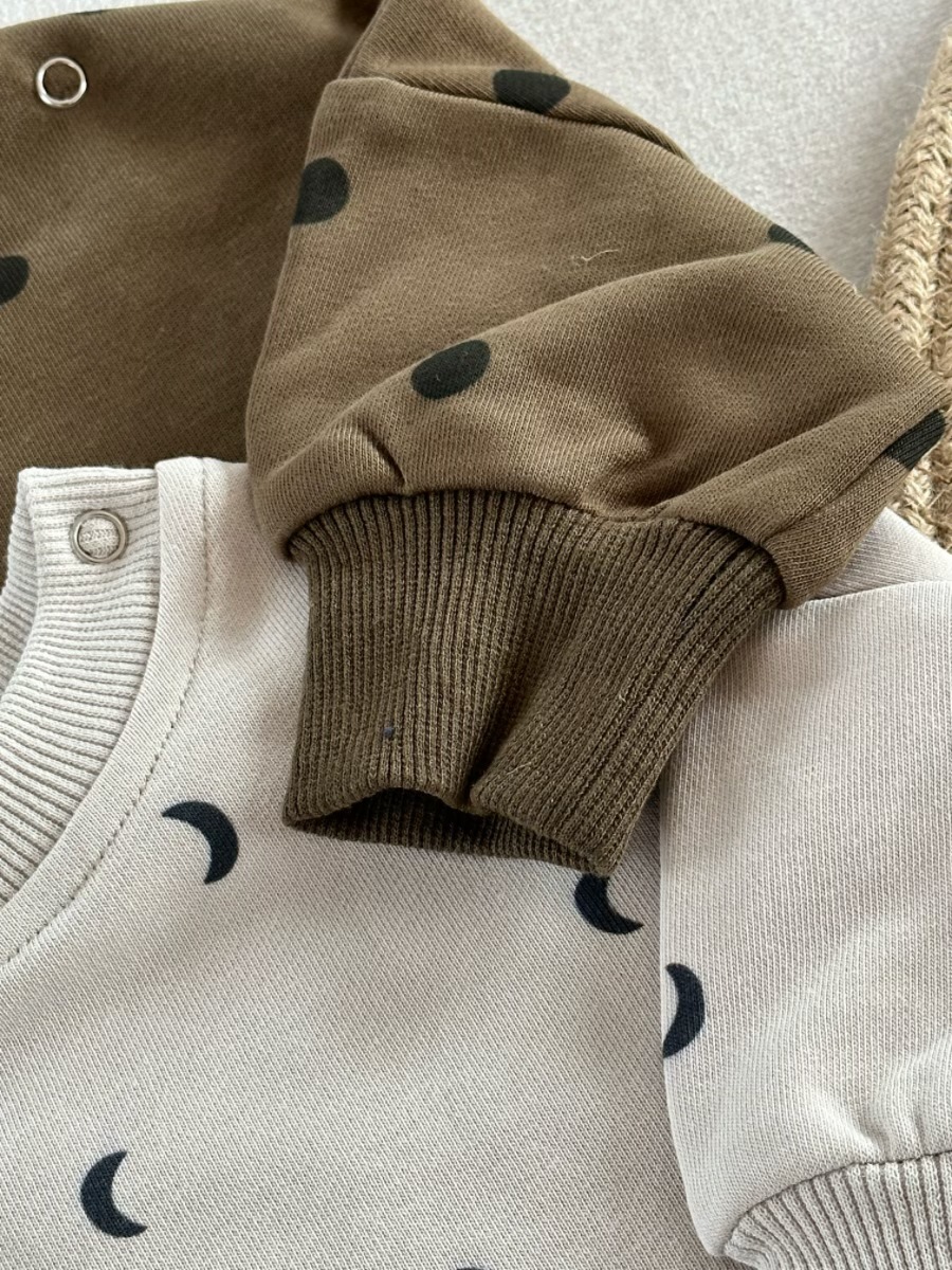 Baby Newborn Moon Polka Dot Print Rompers