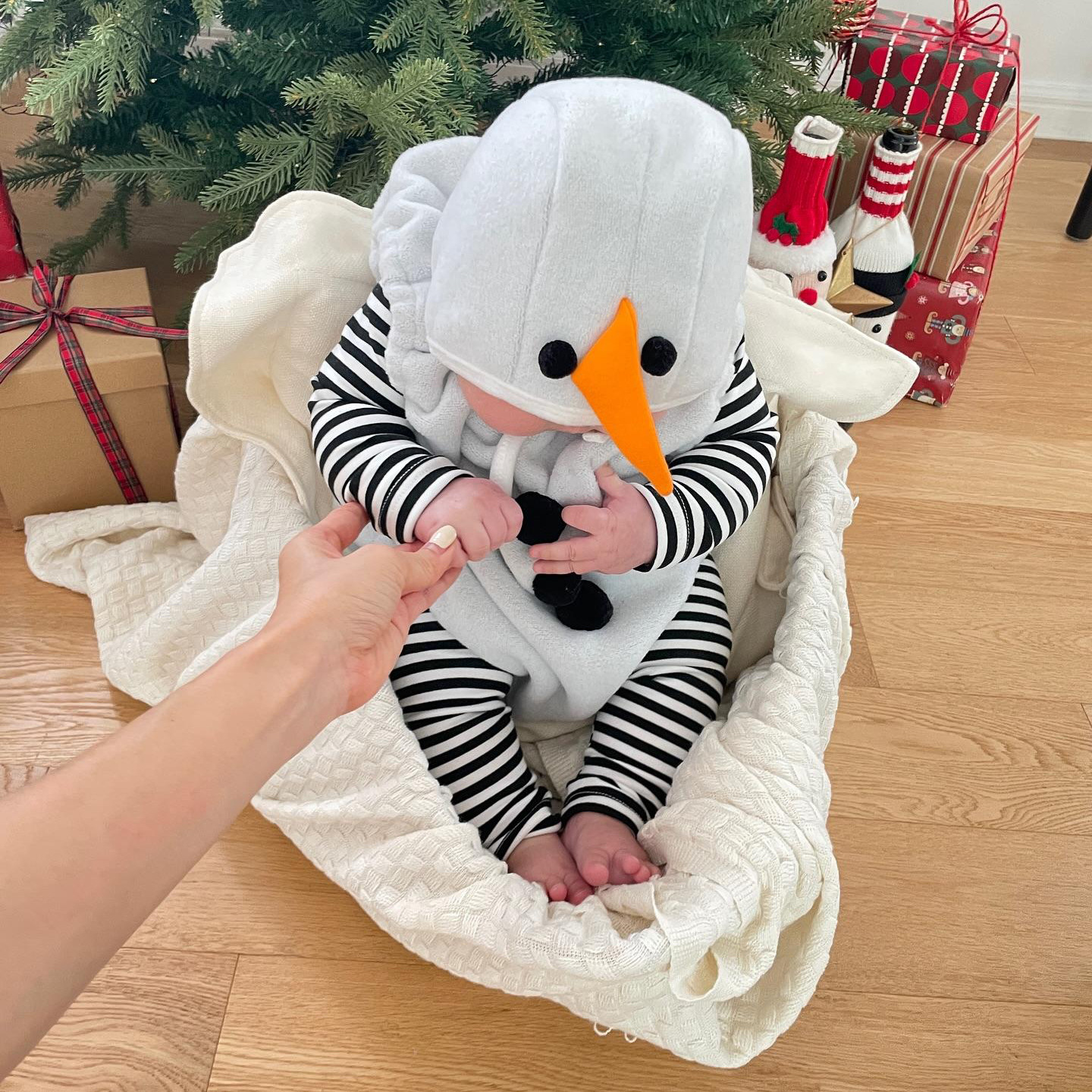 Baby Christmas Vest Hooded Romper