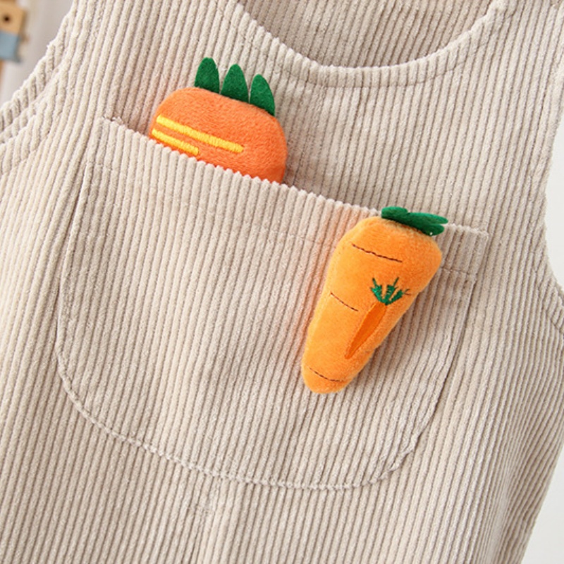 Baby & Toddler Carrot Fleece Overalls