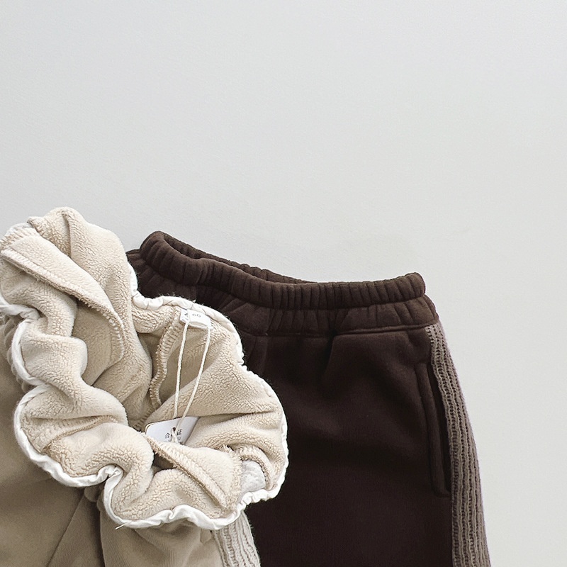 Baby & Kids Patchwork Fleece-Lined Pants