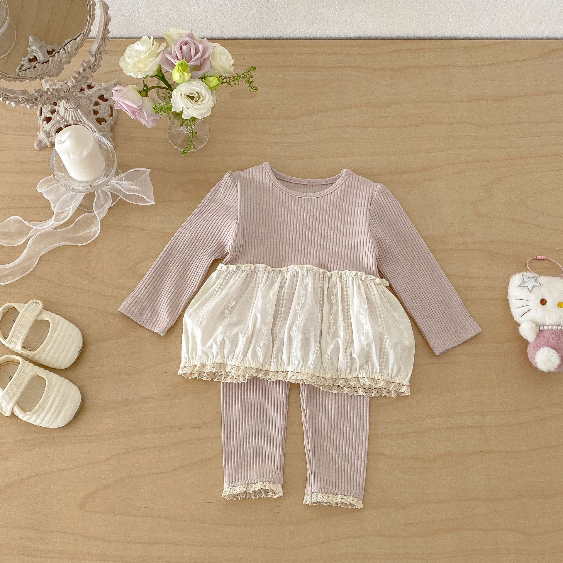 Baby Toddler Girl Lace 2-Piece Sets