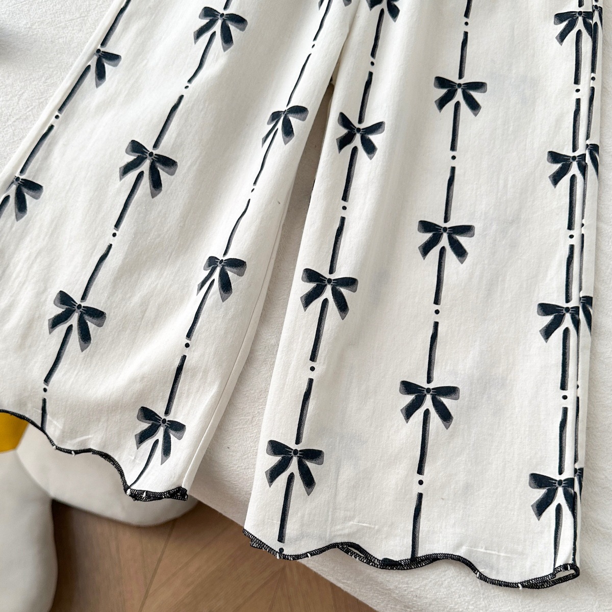 Toddler Kid Girl Bow Stripe 2-piece Set