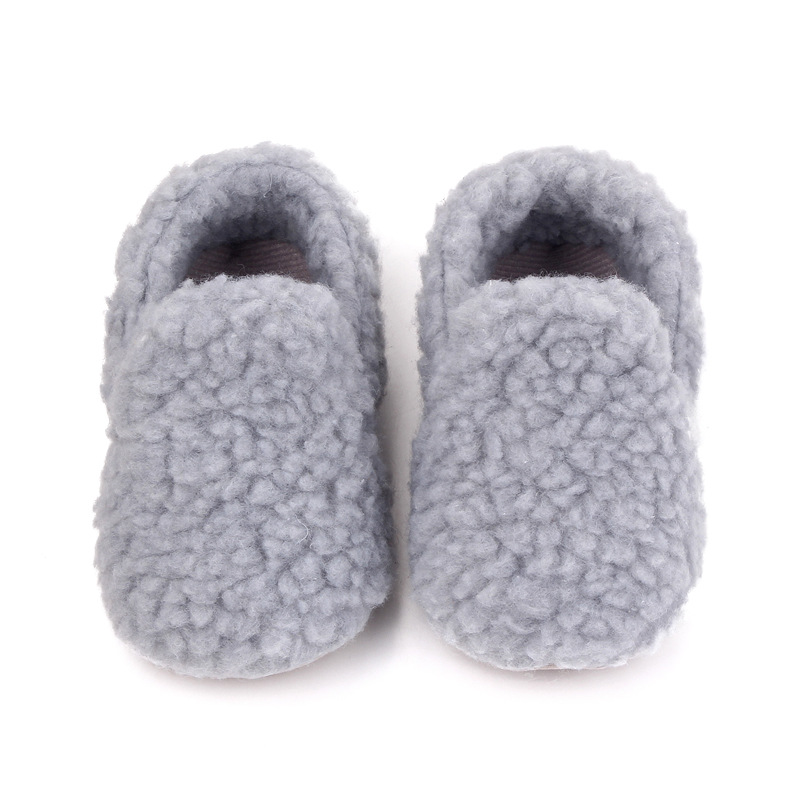 Baby Fleece Warm Solid Color Shoes