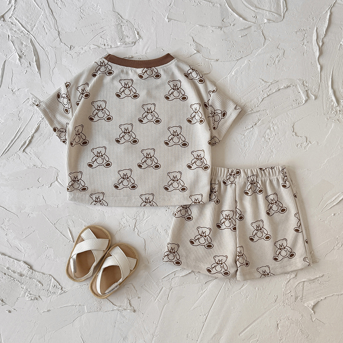 Baby 2-Piece Bear Waffle Set