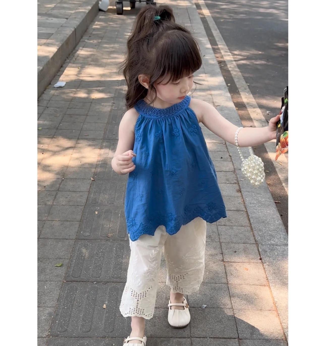 Toddler & Kids Blue Tank and Pants Set