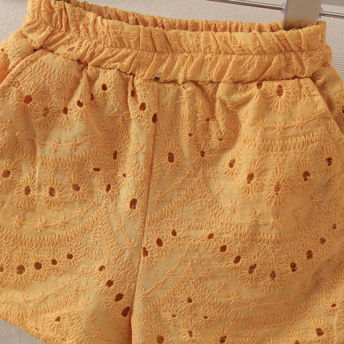 Kid Girls Lace Sleeveless Vest and Shorts 2-piece Set