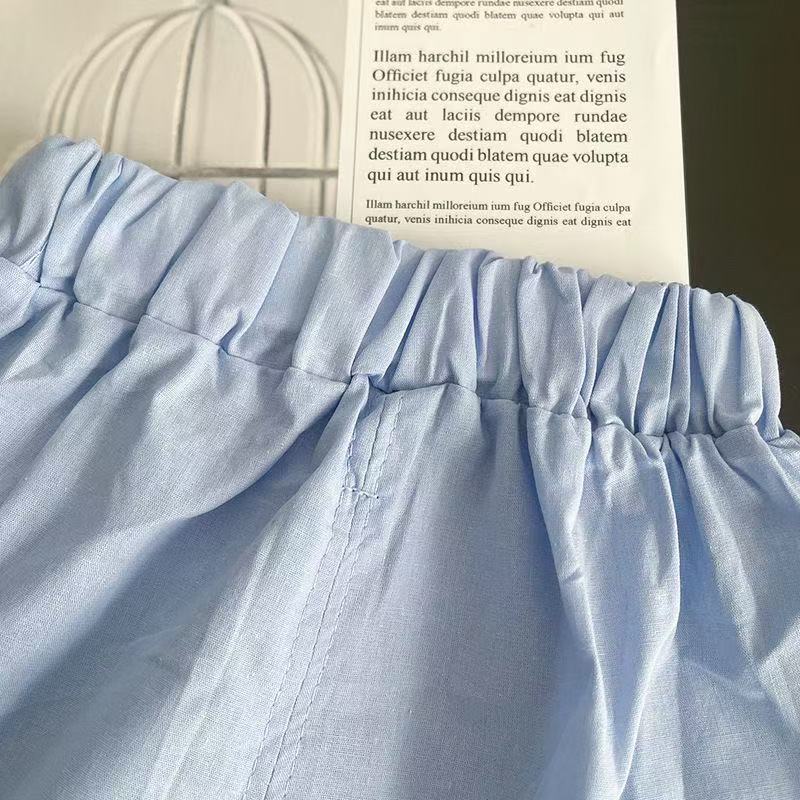 Baby Toddler Dog-Embroidered Plaid Sets