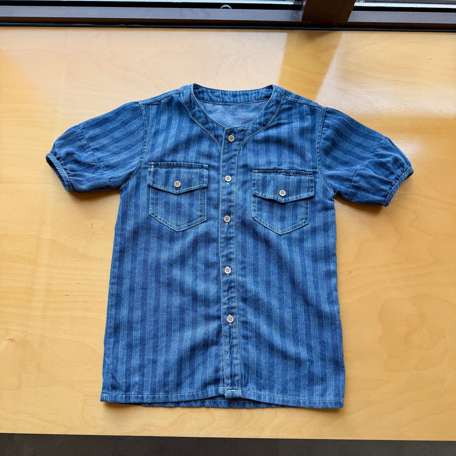 2-Piece Toddler Denim Striped Set & Dress