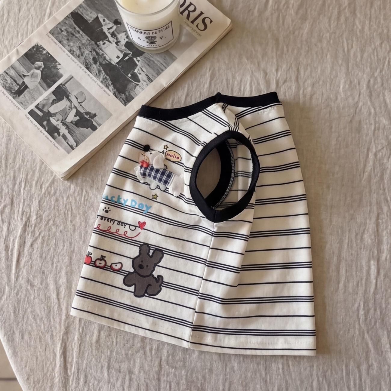 Baby& Kid Cartoon Dog Vest T-shirt