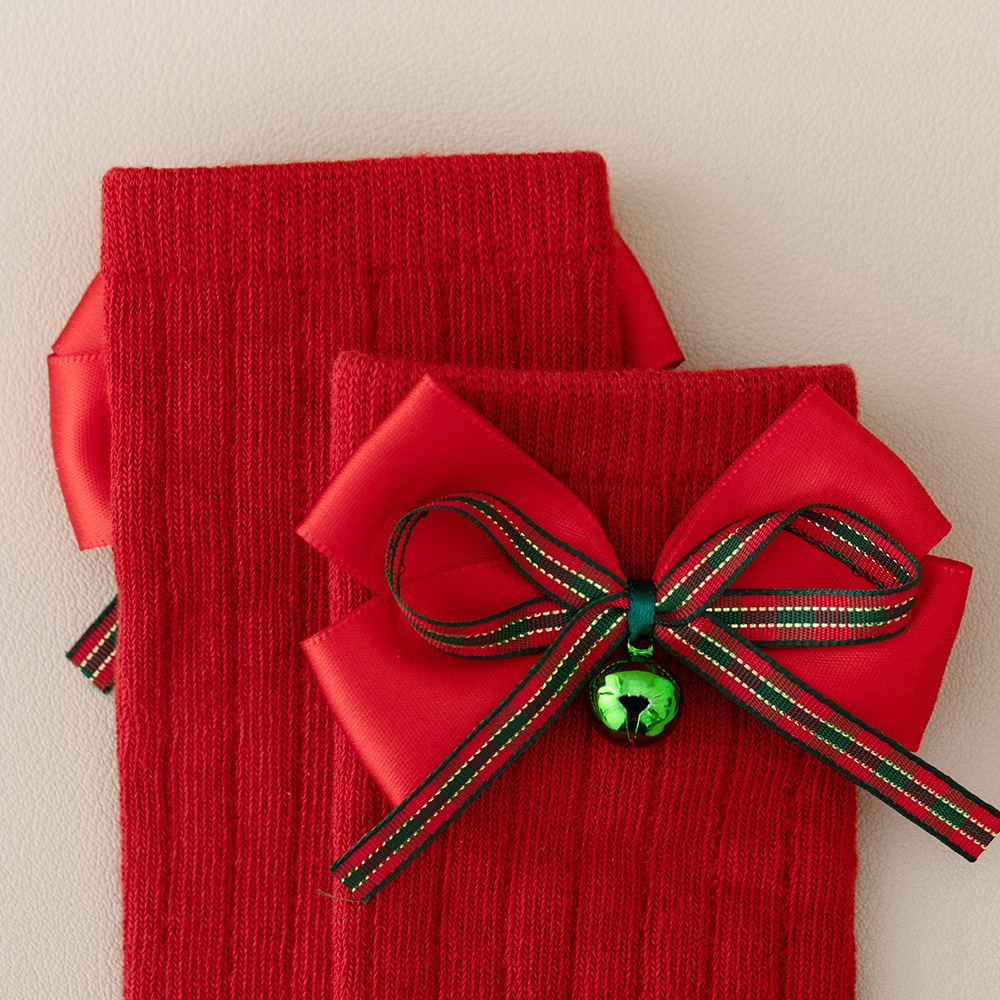 Baby Toddler Christmas Bow Socks
