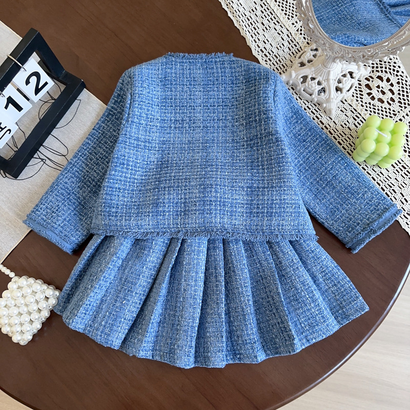 Baby Girl's Petite Chic Denim Skirt Set