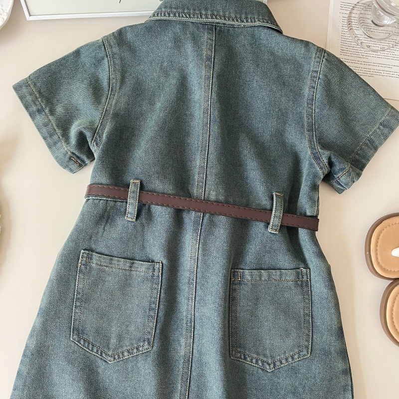 Baby Toddler Girl Vest Denim Dress