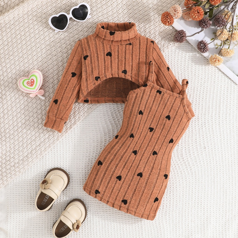 2-Piece Baby Toddler Girls Dress Set