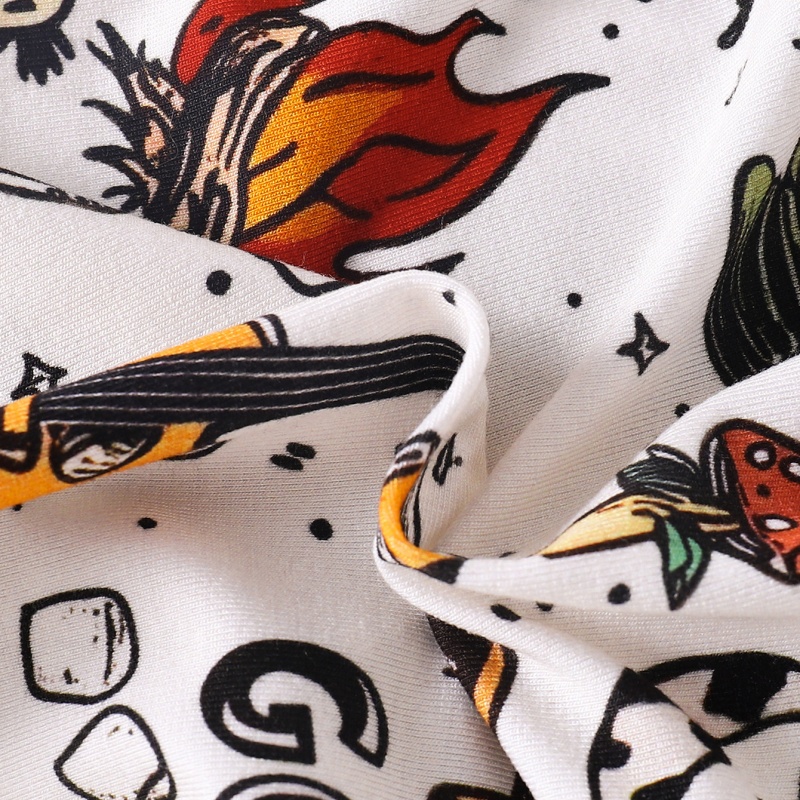 Baby Toddler Tent Camping Full Print Romper
