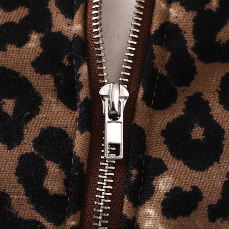 Leopard Print Baby Toddler Padded Hooded Sweatshirt