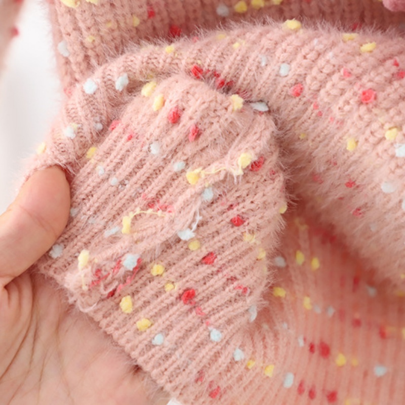 3D Heart Baby Toddler Girl Sweater
