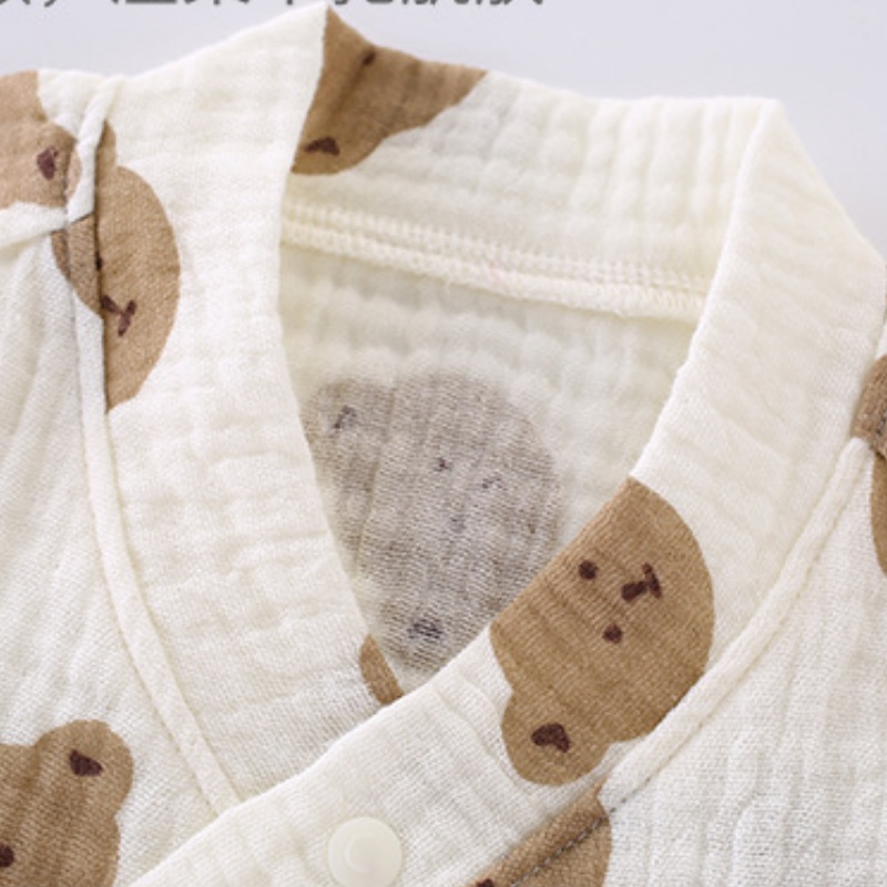 Baby Newborn Breathable Gauze Print Romper