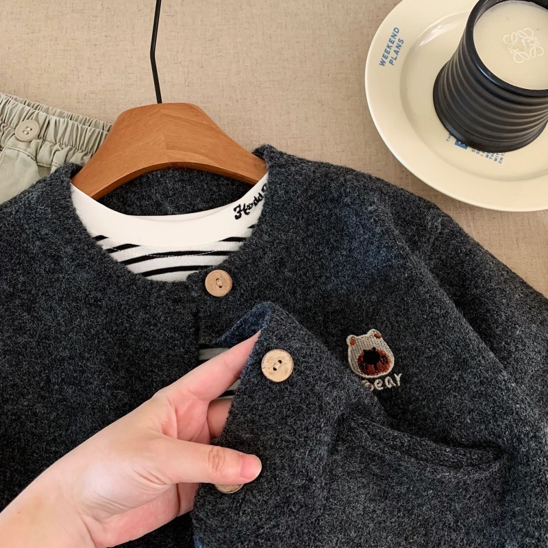 Children's Cardigan Knit Sweater Jacket