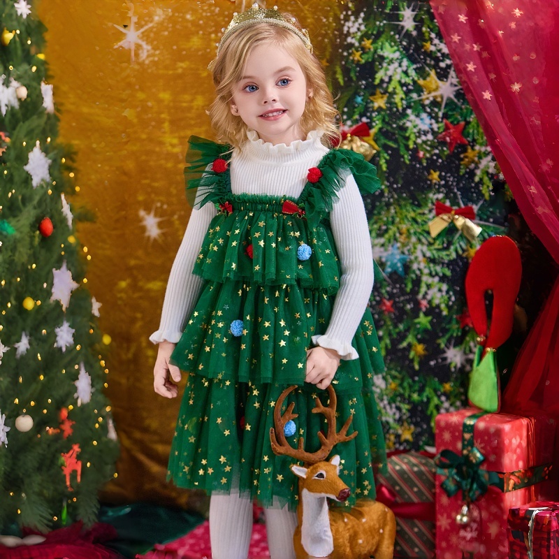 Baby Kids' Girl Christmas Strapless Dress
