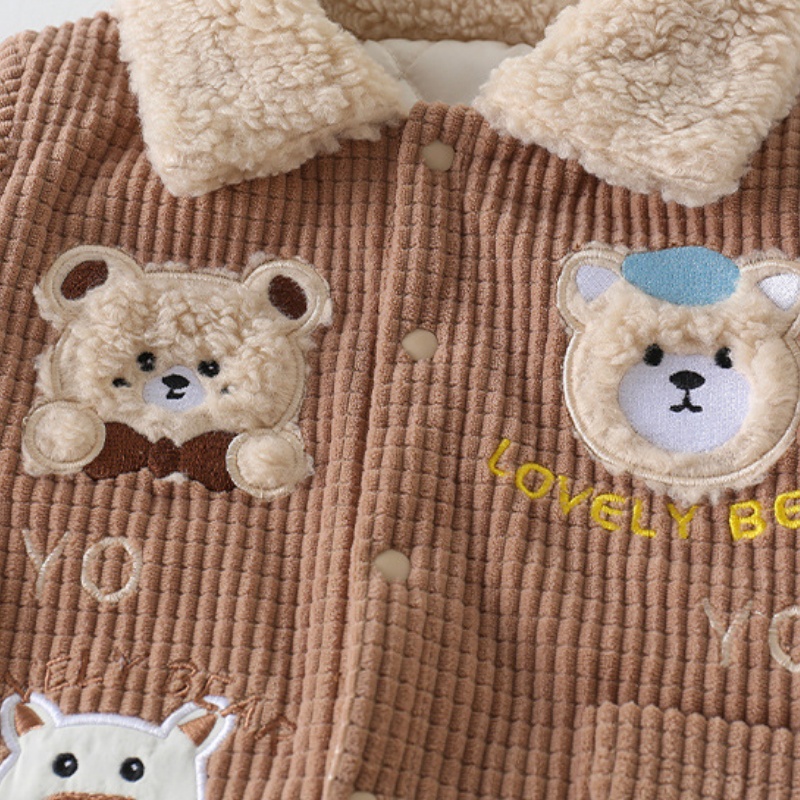 Baby Bear Fleece-Lined Warm Romper