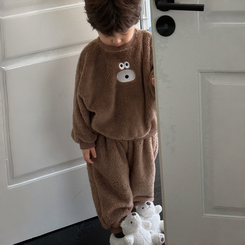 2-Piece Baby & Kids Fleece Bear Set