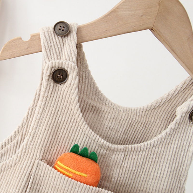 Baby & Toddler Carrot Fleece Overalls