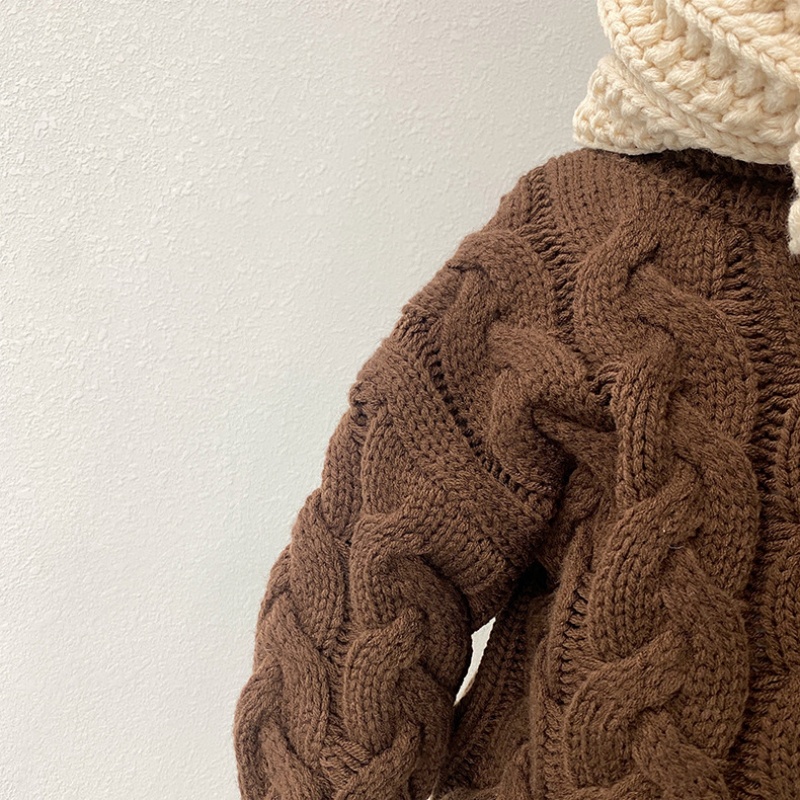 Baby & Kids Twisted Cable Turtleneck Sweater