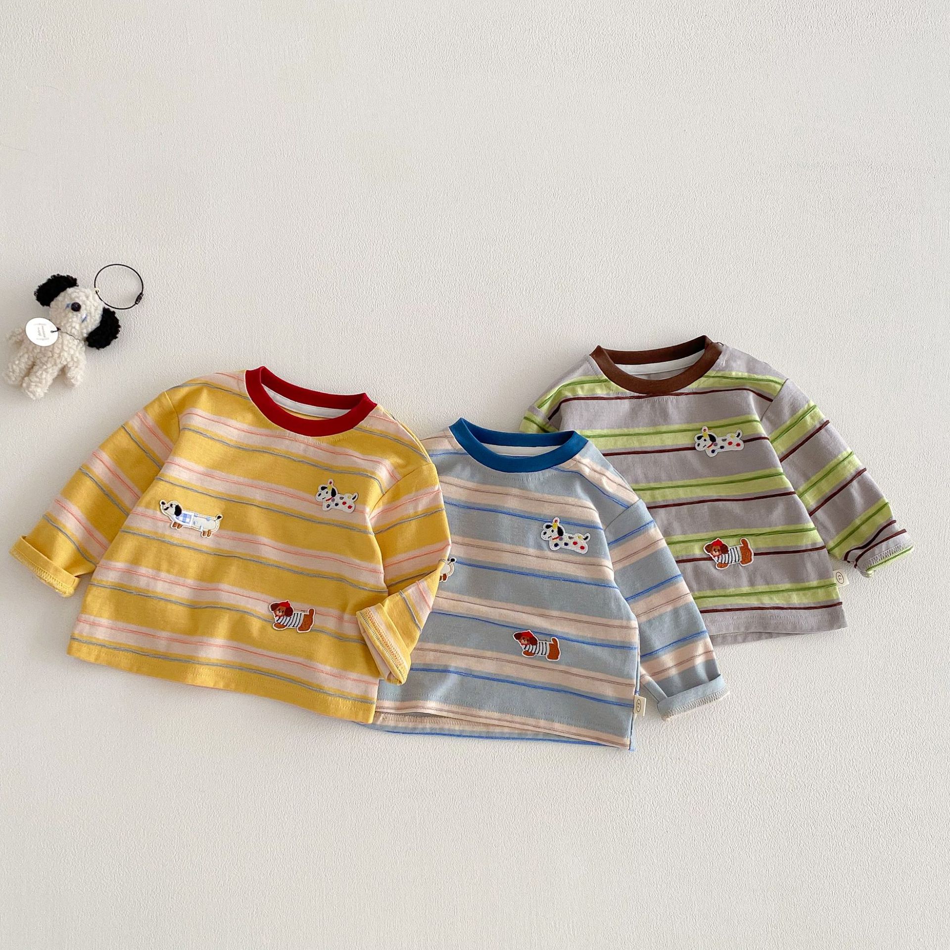Baby Toddler Puppy Striped T-shirt