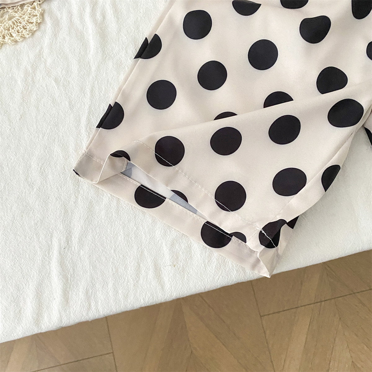 Toddler Kid Girl Beige Dot 2-piece Set