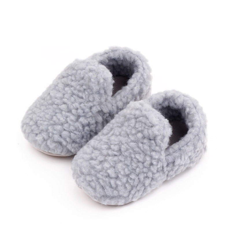 Baby Fleece Warm Solid Color Shoes