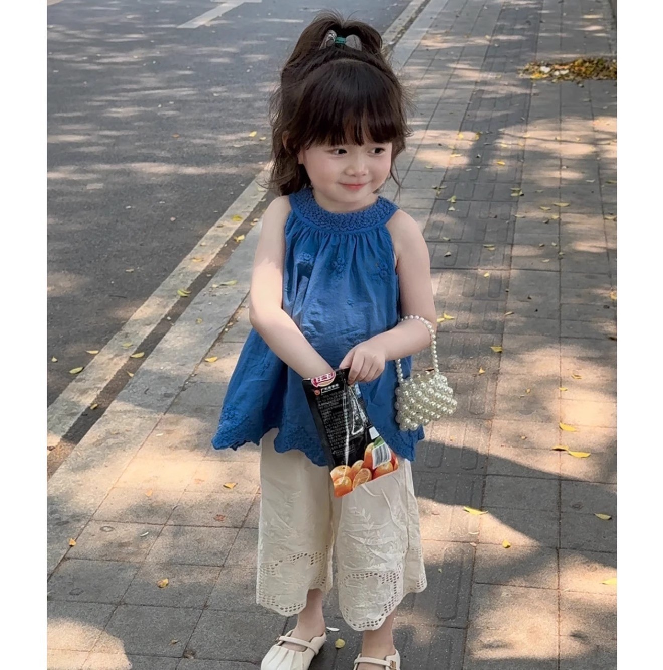 Toddler & Kids Blue Tank and Pants Set