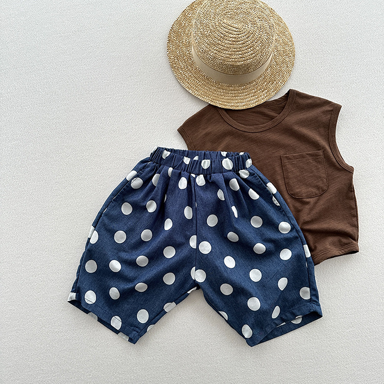 Baby & Kids Dots Denim Pants
