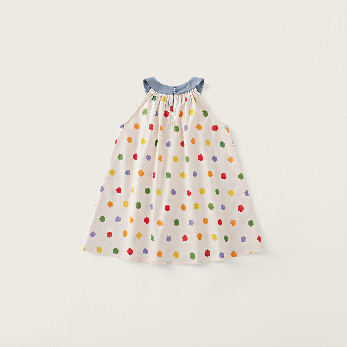 Toddler Girl Polka Dot Soft Cotton Dress