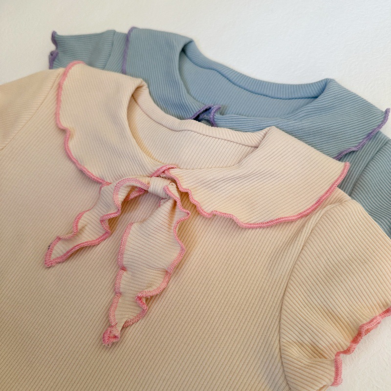 Baby & Kids Girls Bow Collar 2-piece Set