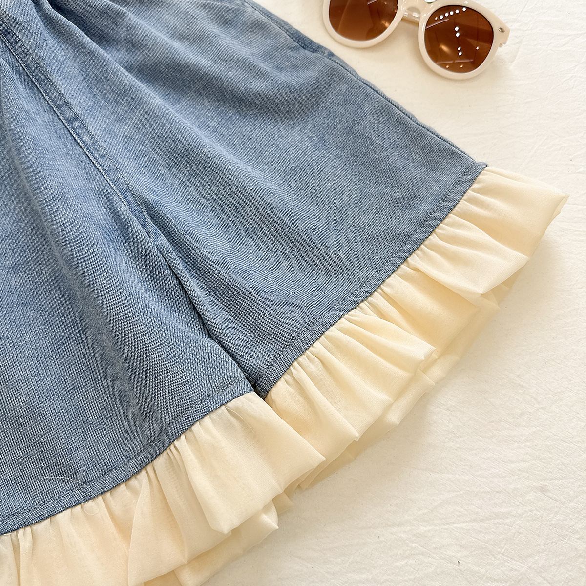 Baby& Kid Denim Halter Top and Pants Set