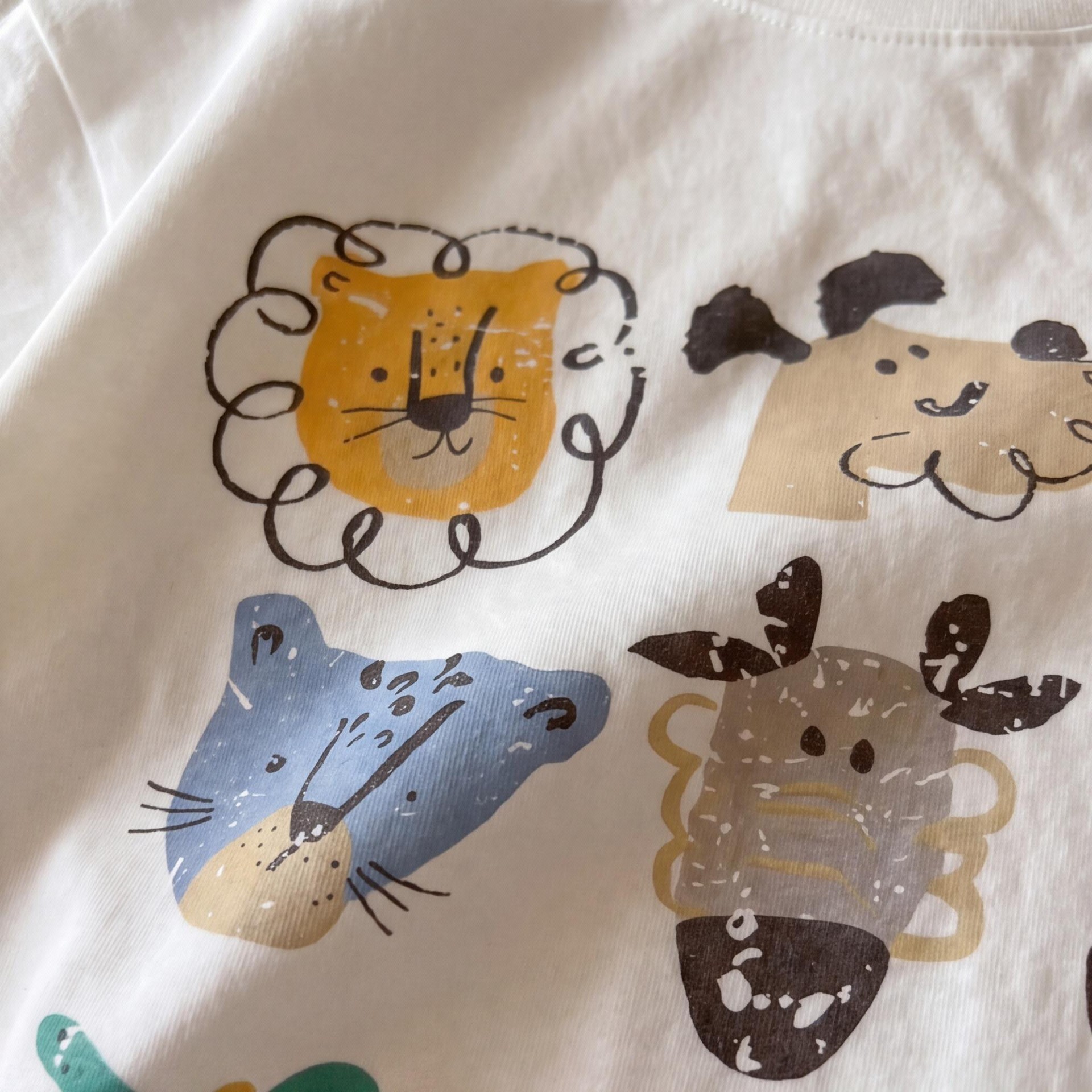 Baby& Kid Animal Patterns Crew Neck T-shirt