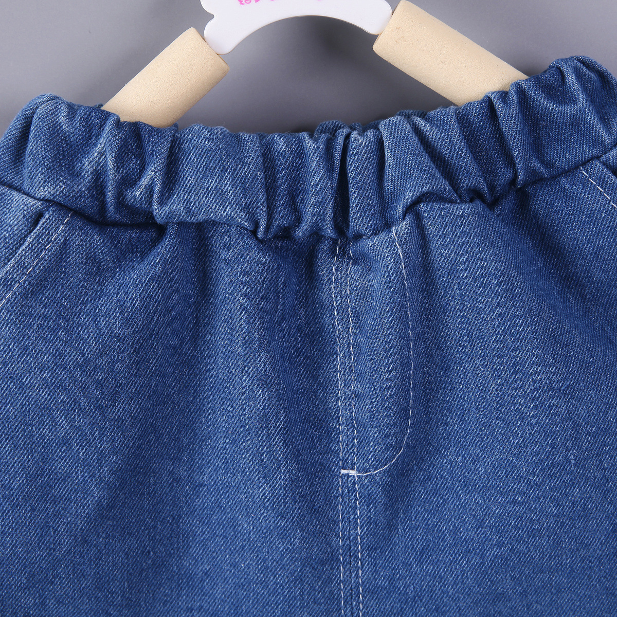 Toddler Zipper Denim 2-Piece Set